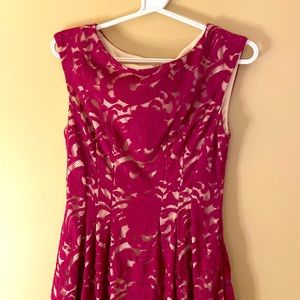 Deep pink Vince Camutp sleeveless dress